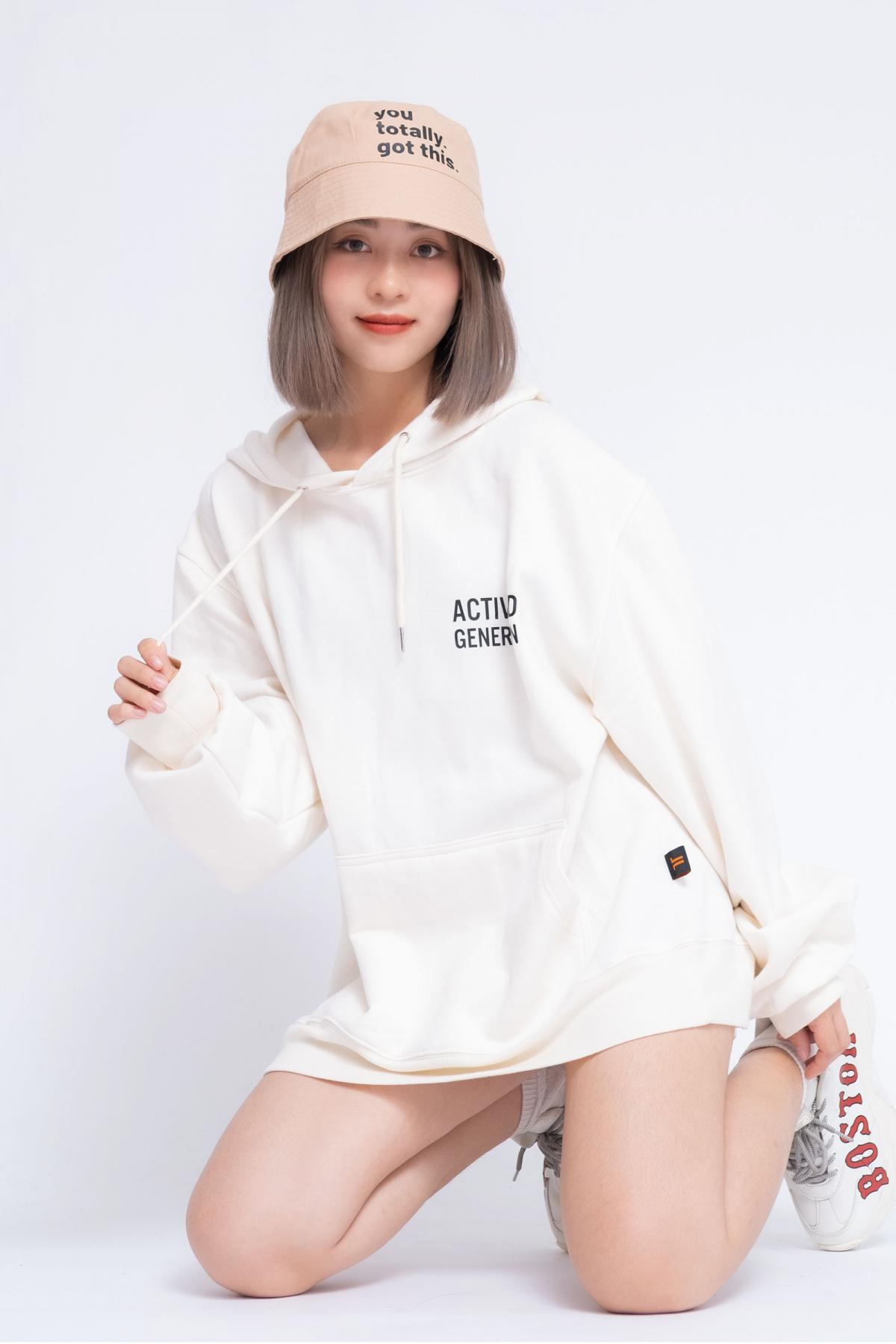 Áo Hoodie Oversized Nữ Activated Generation Big Icon #0